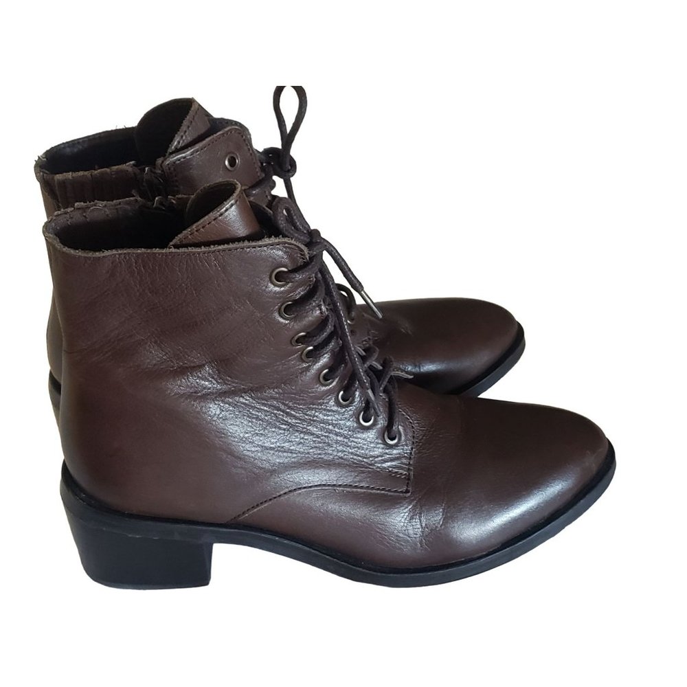 Jefferey Campbell boots size 9.5US leather lace up brown